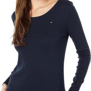 Tommy Hilfiger Women's Long Sleeve Scoop Neck Tee